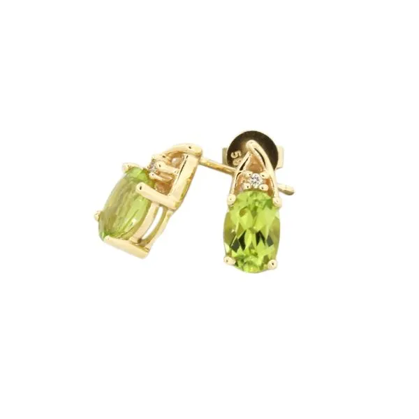 Beautiful peridot and diamond earrings Holliday Jewelry Klamath Falls, OR