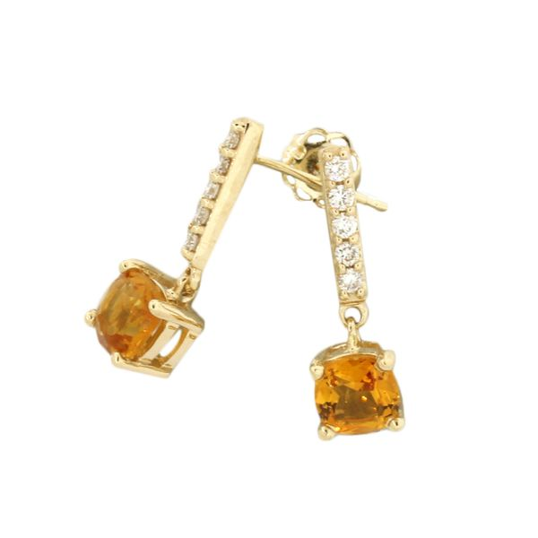 Stunning diamond and citrine earrings Holliday Jewelry Klamath Falls, OR
