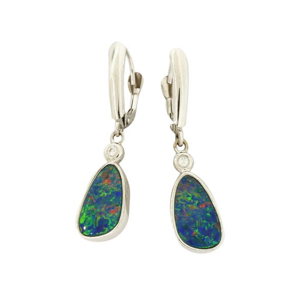 Australian Opal Doublet Earrings Holliday Jewelry Klamath Falls, OR