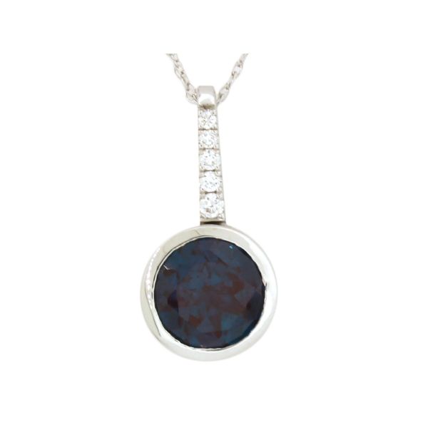 Alexandrite and diamond drop pendant Holliday Jewelry Klamath Falls, OR