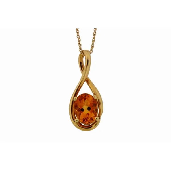 14 karat yellow gold citrine pendant Holliday Jewelry Klamath Falls, OR