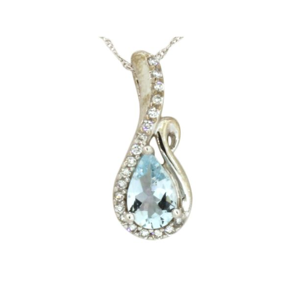 Stunning aquamarine and diamond pendant Holliday Jewelry Klamath Falls, OR