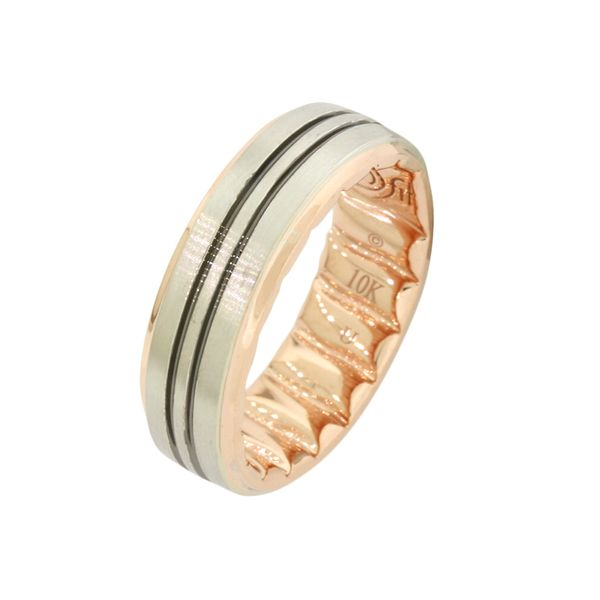 Awesome Carved Two Tone M-Fit Band Holliday Jewelry Klamath Falls, OR