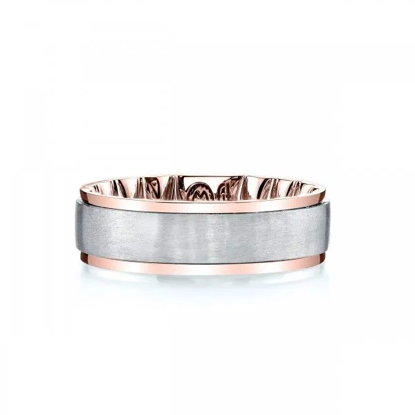 Handsome Two-Tone Satin Finish M-Fit Band Holliday Jewelry Klamath Falls, OR