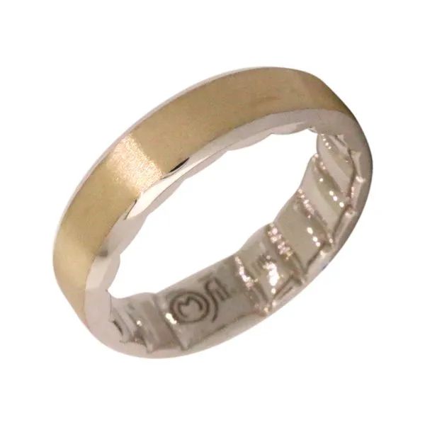 Captive Two-Tone Satin Finish Band Holliday Jewelry Klamath Falls, OR