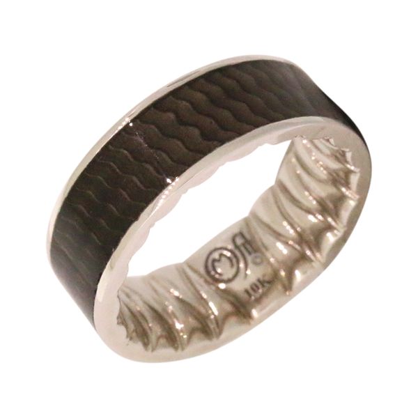 Sturdy Wave Two-Tone M-Fit Band Holliday Jewelry Klamath Falls, OR