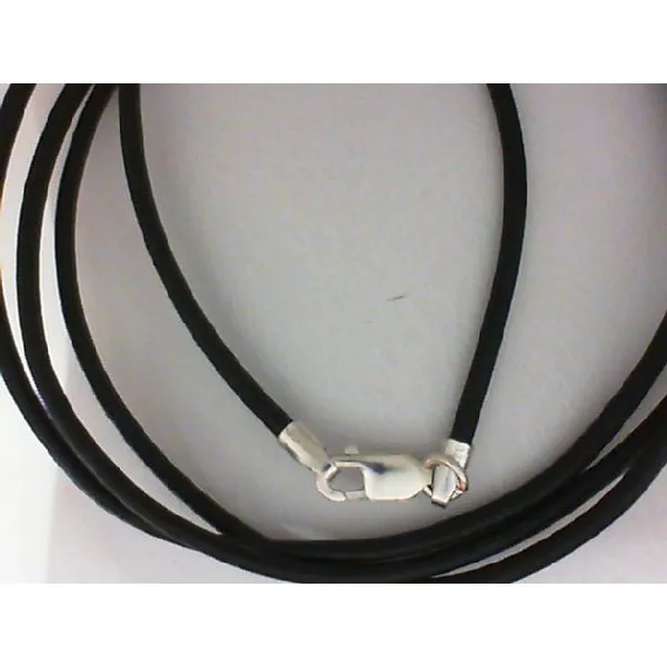 Leather Black Cord with Sterling Silver Clasp Holliday Jewelry Klamath Falls, OR