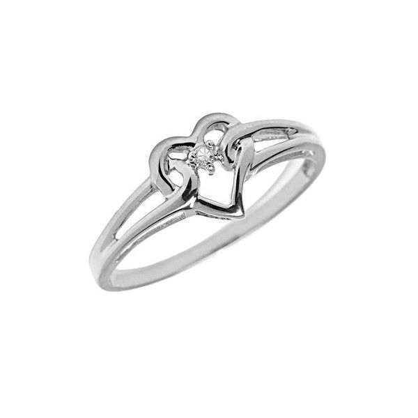 White Gold Heart Promise Ring Holtan's Jewelry Winona, MN