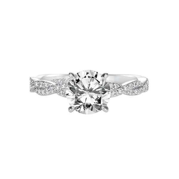 Madeleine Diamond Twist Engagement Ring Image 3 Holtan's Jewelry Winona, MN
