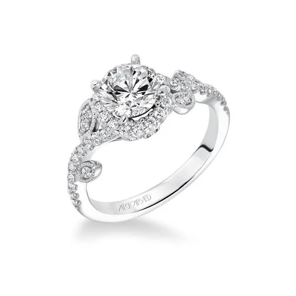 Floral Halo Engagement Ring *SETTING ONLY* Holtan's Jewelry Winona, MN