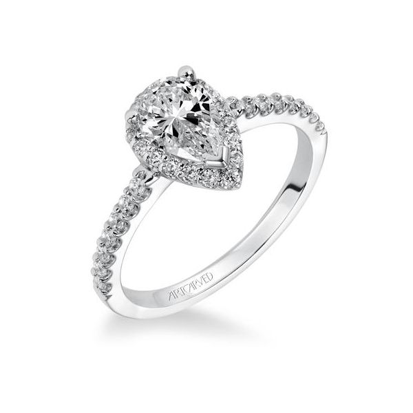 Pear Halo Engagement Ring *SETTING ONLY* Holtan's Jewelry Winona, MN