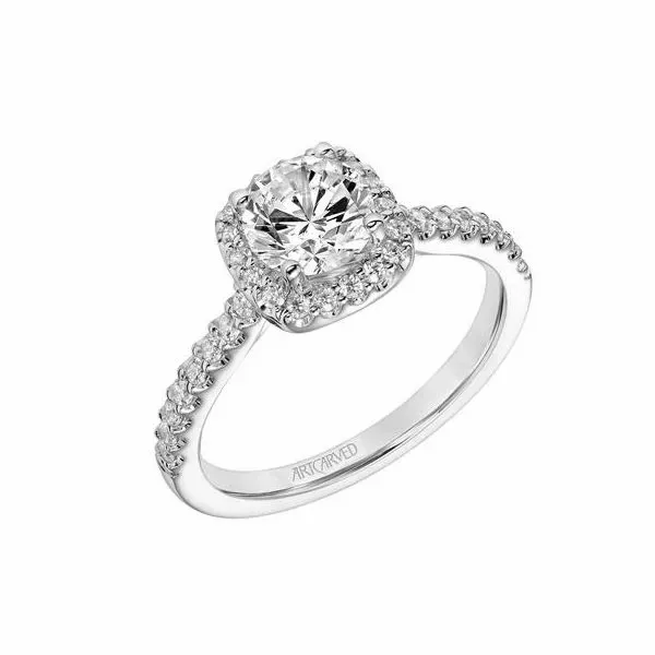 Cushion Halo Engagement Ring *SETTING ONLY* Holtan's Jewelry Winona, MN