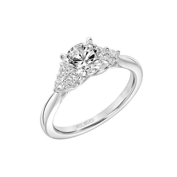 Three Stone Cluster Engagement Ring *Setting Only* Holtan's Jewelry Winona, MN
