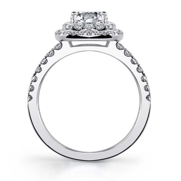 MELODIE - CLASSIC DOUBLE HALO ENGAGEMENT RING Image 2 Holtan's Jewelry Winona, MN