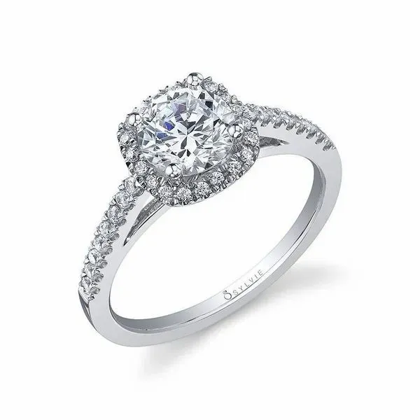 Classic Cushion Halo Engagement Ring *SETTING ONLY* Holtan's Jewelry Winona, MN