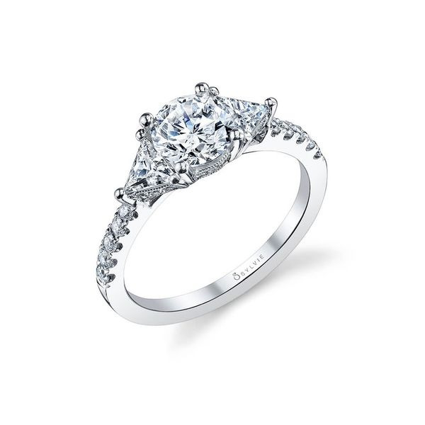Elegant Three Stone Engagement Ring *SETTING ONLY* Holtan's Jewelry Winona, MN