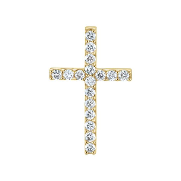 Yellow Gold Diamond Cross Pendant Holtan's Jewelry Winona, MN