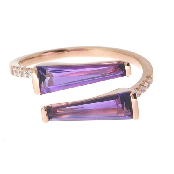 Rose Gold and Amethyst Gemstone Ring Holtan's Jewelry Winona, MN