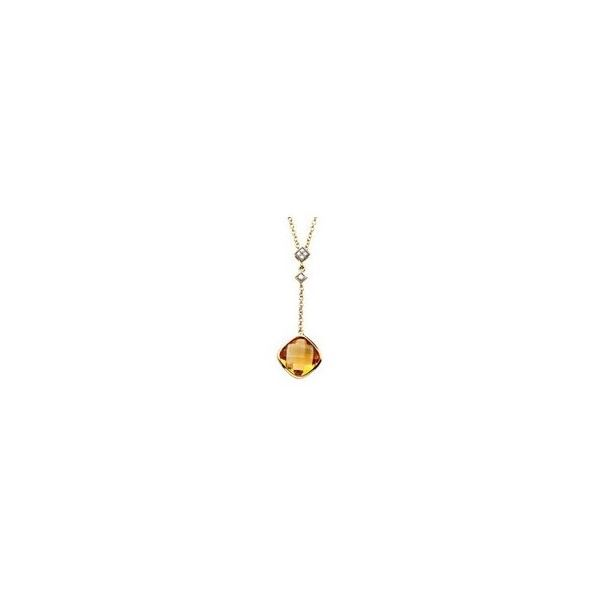 Diamond and Citrine Pendant Holtan's Jewelry Winona, MN