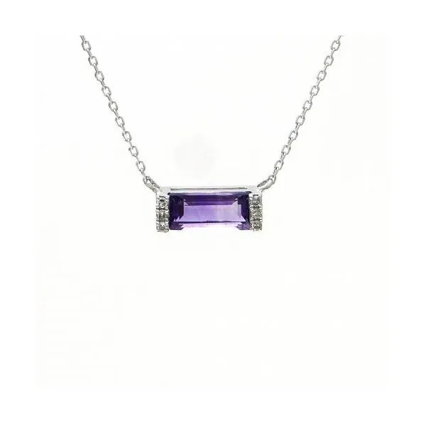 Amethyst and Diamond Pendant Holtan's Jewelry Winona, MN