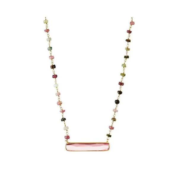 Rainbow Tourmaline Bar Necklace Holtan's Jewelry Winona, MN