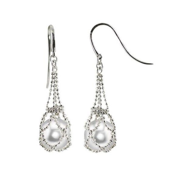 Silver Freshwater Pearl Drop Earrings Holtan's Jewelry Winona, MN