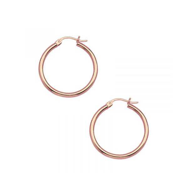 Rose Gold Hoops [2x20mm] Holtan's Jewelry Winona, MN