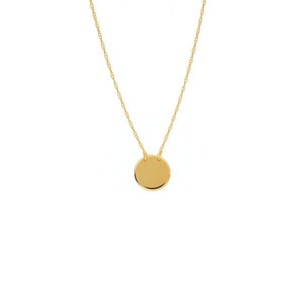 Petite Gold Disc Necklace Holtan's Jewelry Winona, MN