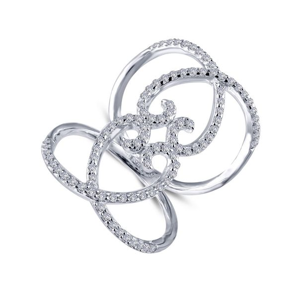 Lafonn Scroll Design Silver Ring Holtan's Jewelry Winona, MN