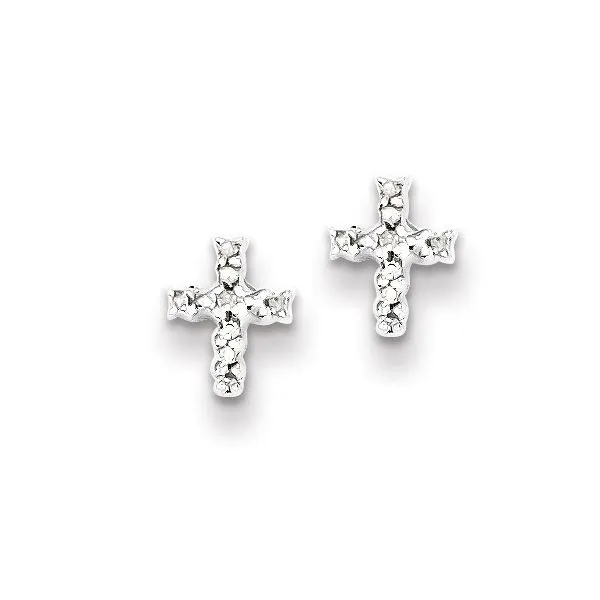 Diamond Cross Earrings Holtan's Jewelry Winona, MN