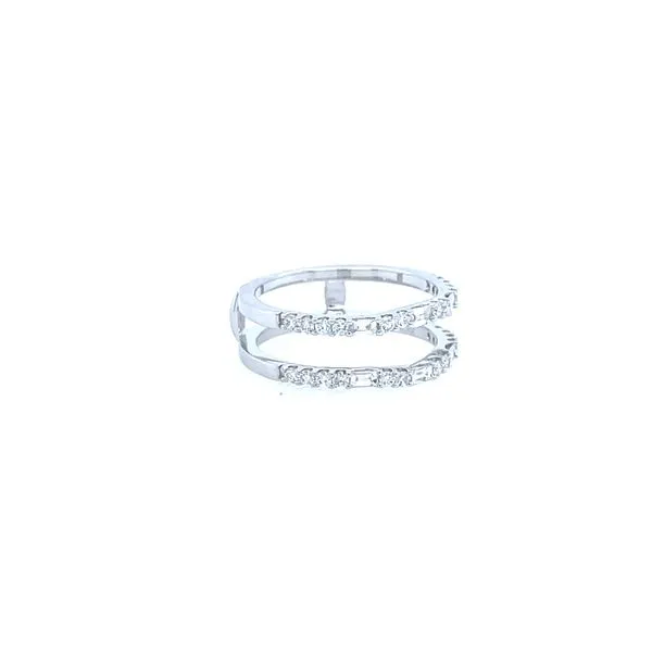 Baguette and Round Cut Diamond Insert Ring Image 2 House of Silva Wooster, OH