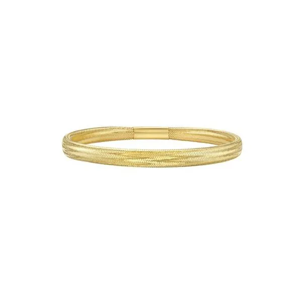 Yellow Gold Medium Stretch Mesh Bracelet House of Silva Wooster, OH
