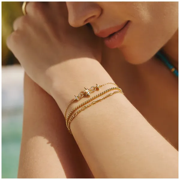 Gold Beaded Bracelet Image 2 House of Silva Wooster, OH