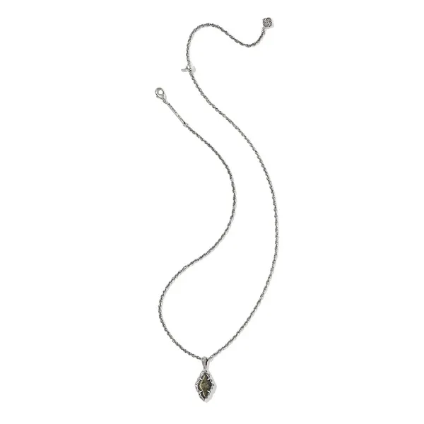 Adeline Vintage Silver Pendant in Golden Obsidian by Kendra Scott Image 2 House of Silva Wooster, OH