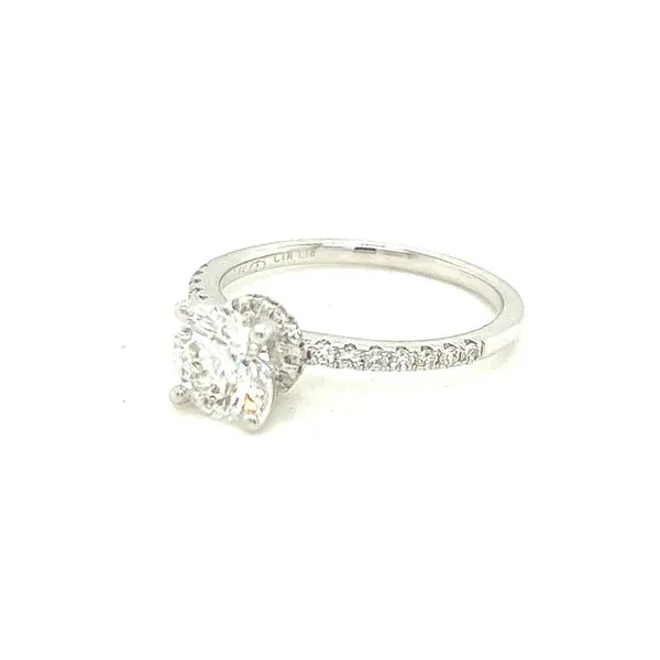 White 14Kt Lab Grown Engagement Ring James Martin Jewelers Dubuque, IA