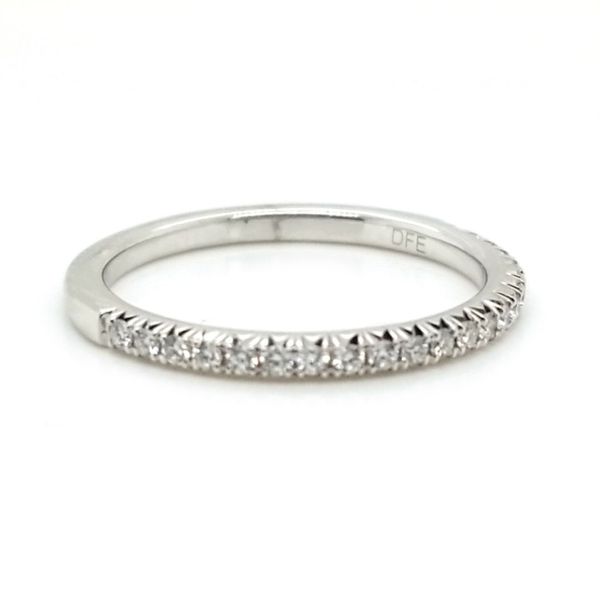 14KW .20cttw French cut pave band Image 2 Jaymark Jewelers Cold Spring, NY