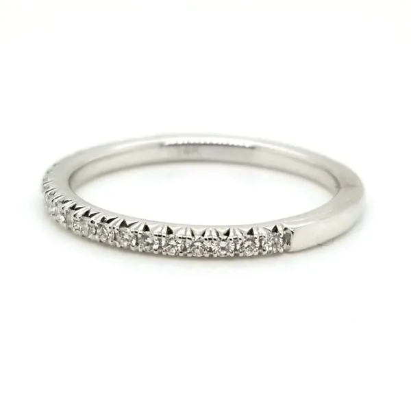 14KW .20cttw French cut pave band Image 3 Jaymark Jewelers Cold Spring, NY