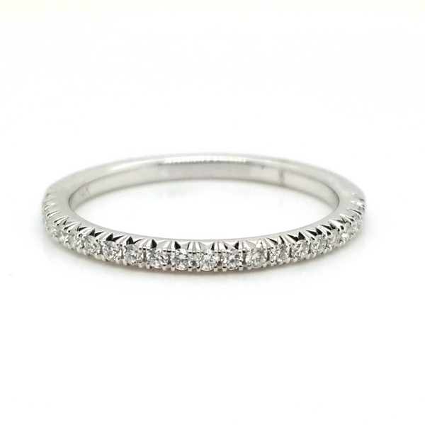 14KW .20cttw French cut pave band Jaymark Jewelers Cold Spring, NY