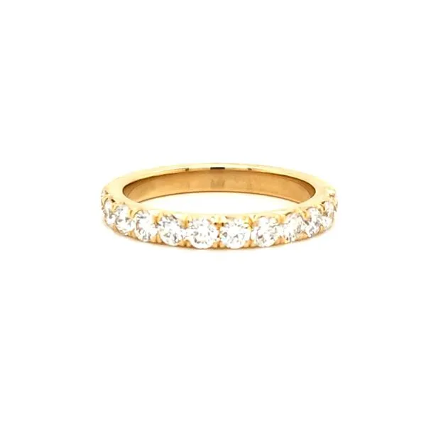 14K Yellow Gold Pave Diamond Band, .78cttw Jaymark Jewelers Cold Spring, NY