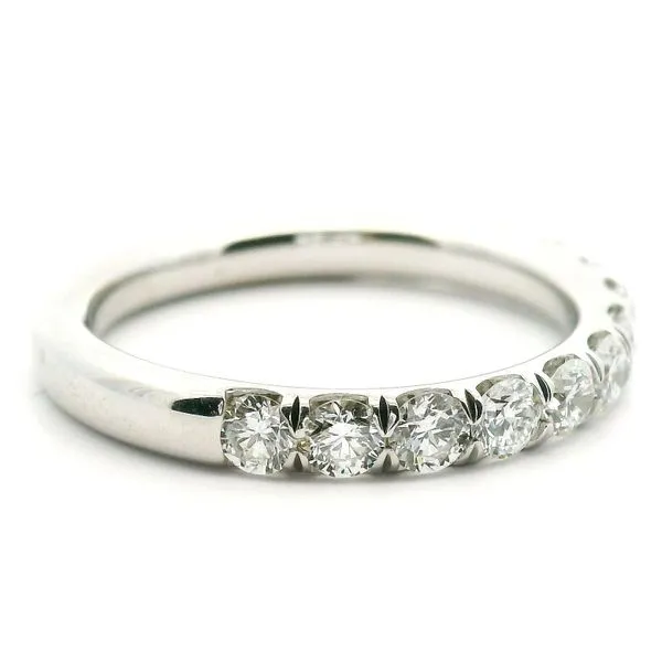 14K White Gold Dove Tail Cut Diamond Wedding Band, 1.00cttw Image 2 Jaymark Jewelers Cold Spring, NY