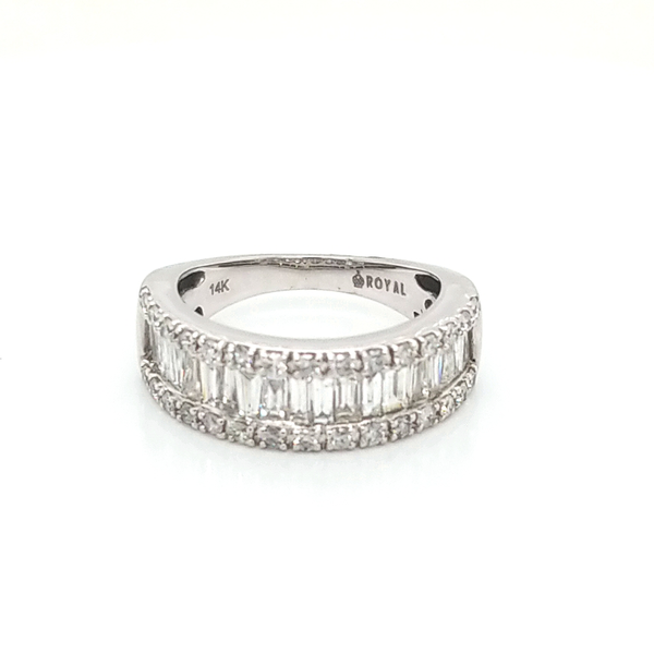 14k White Gold Diamond Wedding Band 1.50cttw Jaymark Jewelers Cold Spring, NY