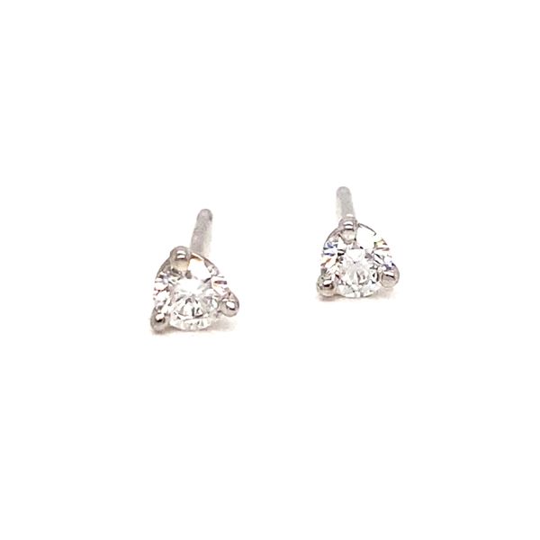 14K White Gold Diamond Martini Stud Earrings, .25cttw Jaymark Jewelers Cold Spring, NY