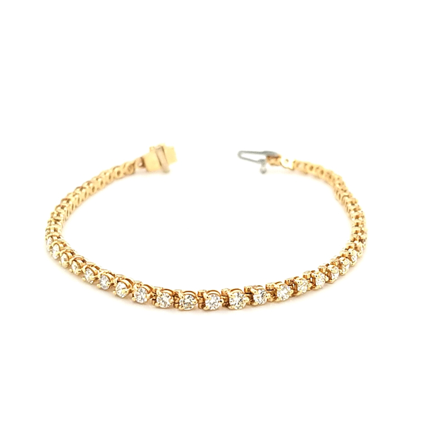 14k Yellow Gold Tennis Bracelet 3.00cttw Jaymark Jewelers Cold Spring, NY