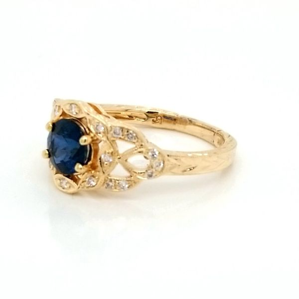 14k Yellow Gold Vintage Style Engagement Ring Image 2 Jaymark Jewelers Cold Spring, NY