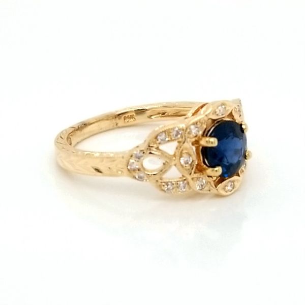 14k Yellow Gold Vintage Style Engagement Ring Image 3 Jaymark Jewelers Cold Spring, NY