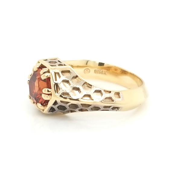 14K Yellow Gold Malaya Garnet Ring Image 2 Jaymark Jewelers Cold Spring, NY