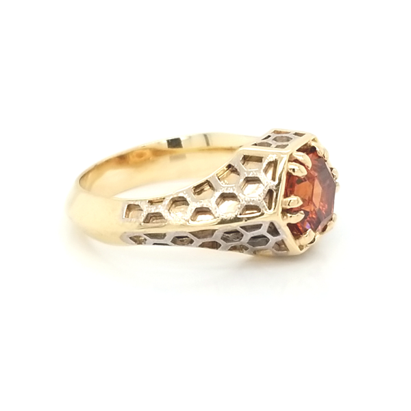 14K Yellow Gold Malaya Garnet Ring Image 3 Jaymark Jewelers Cold Spring, NY
