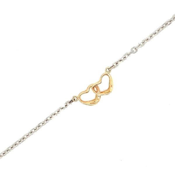 14K Two Tone Heart Anklet Jaymark Jewelers Cold Spring, NY