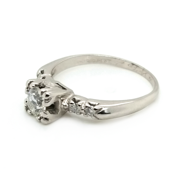 Platinum .58cttw Diamond Engagement Ring Image 3 Jaymark Jewelers Cold Spring, NY