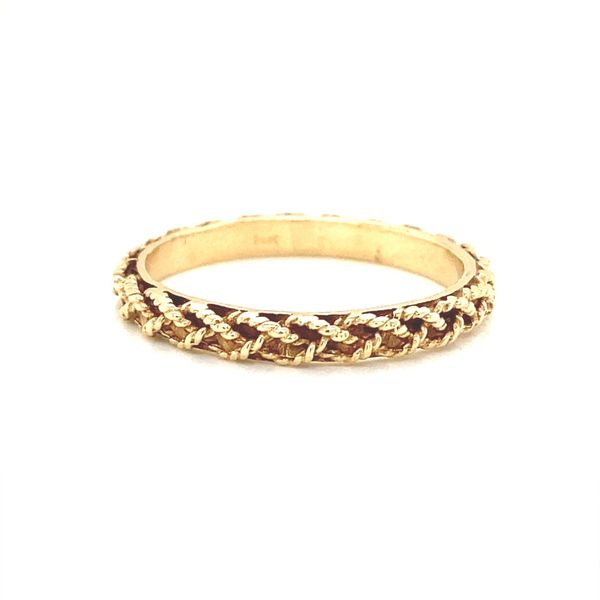 14K Yellow Gold 2.5mm Braided Band Jaymark Jewelers Cold Spring, NY